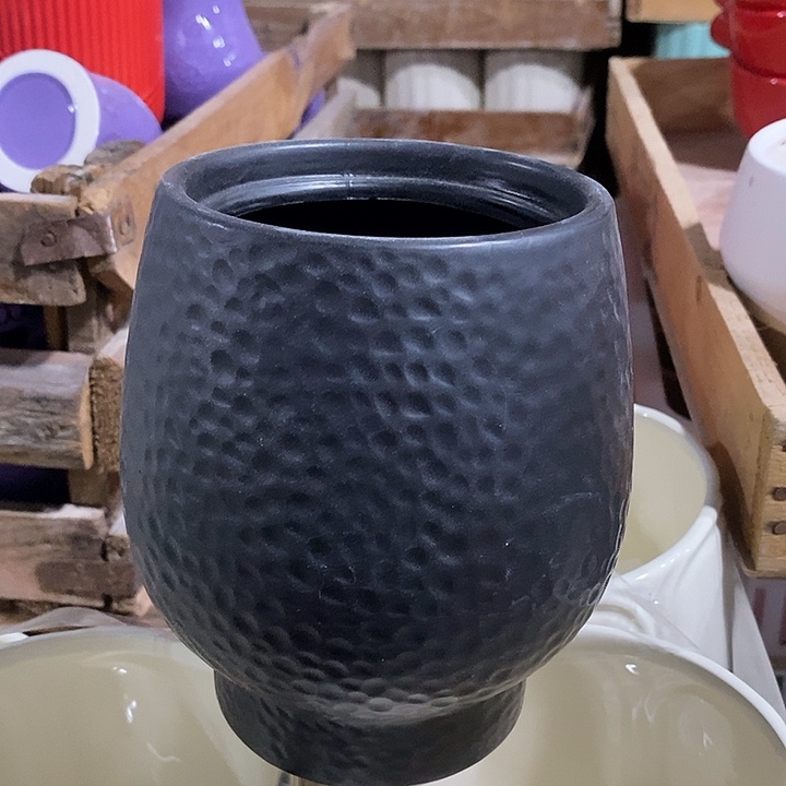 陶盆有孔 瑕疵针孔漏釉介意勿拍外口 9外高13