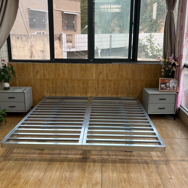 网红钢构悬浮床民宿专用轻奢无异响钢结构铁架铁艺钢架床加厚结实