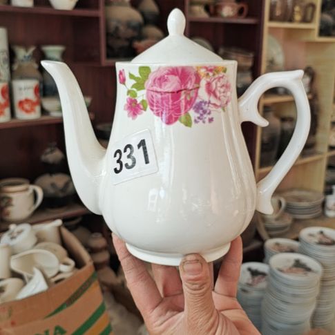 库存瓷片多孔茶壶一个