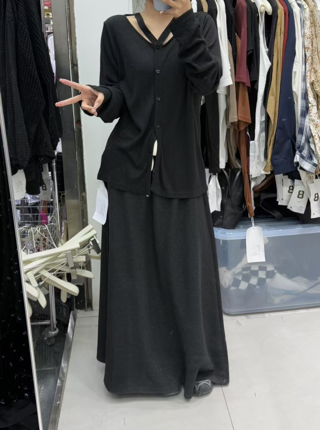 蔓蔓大码女装～2025春款设计款大版开衫T5000#