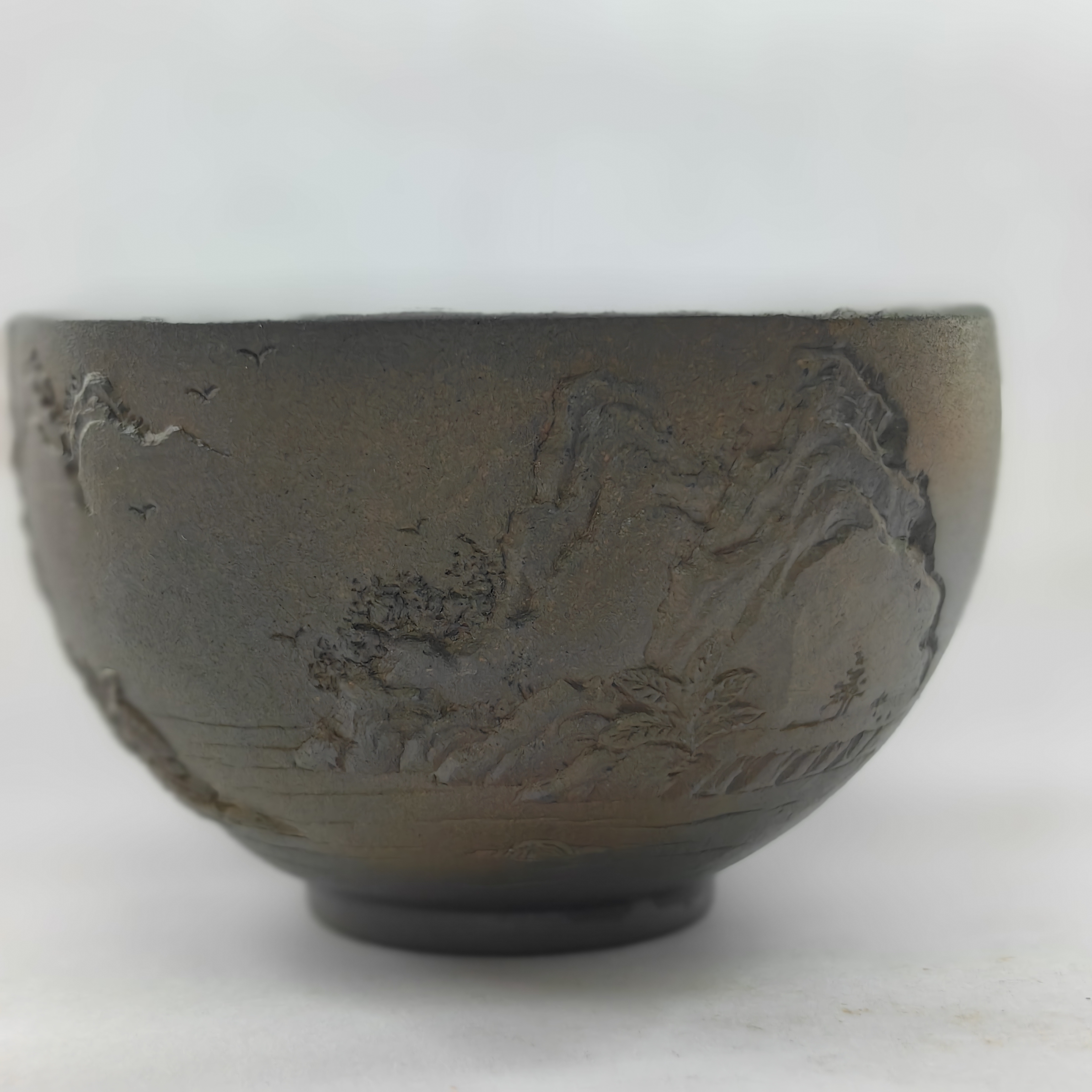 广西钦州坭兴陶全手工刻字主人杯复古高档品茗杯