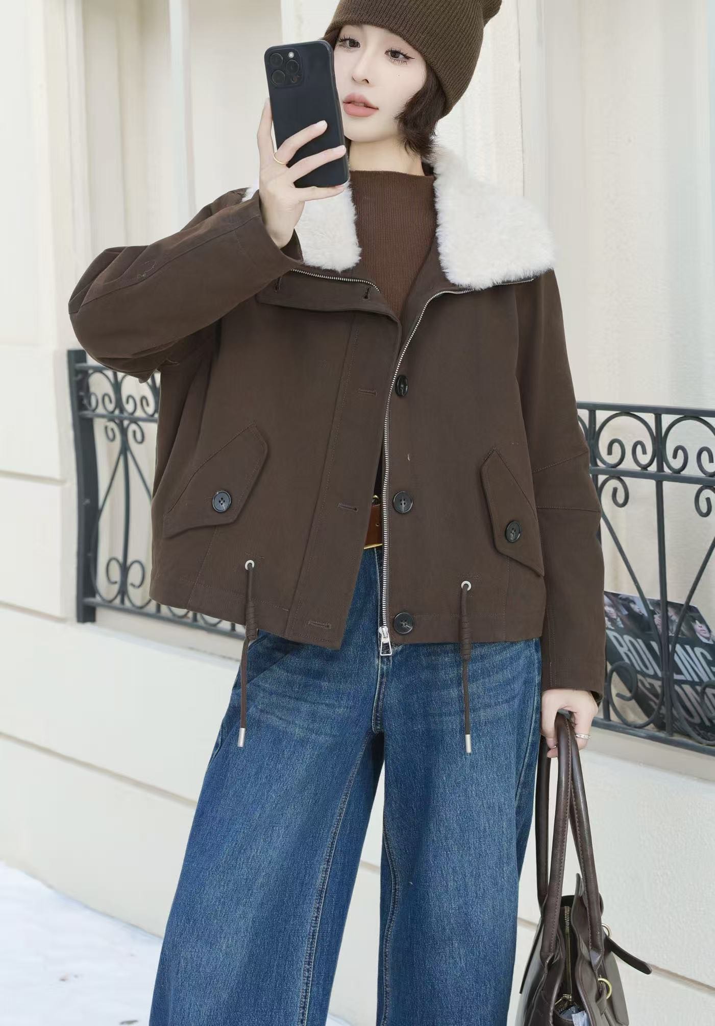 1228-02  女士秋冬气质短款百搭时尚羽绒服   CDCM  927