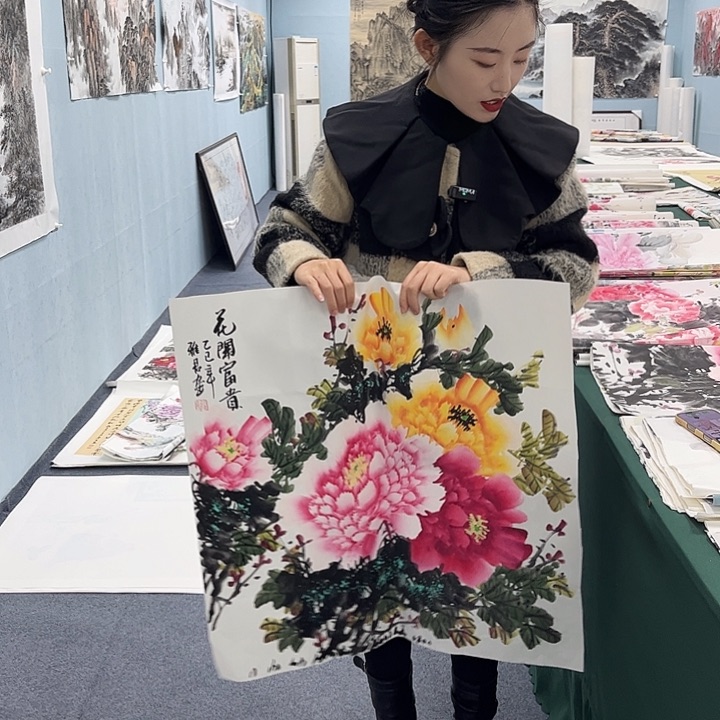 国画宣纸国画纯手绘作品