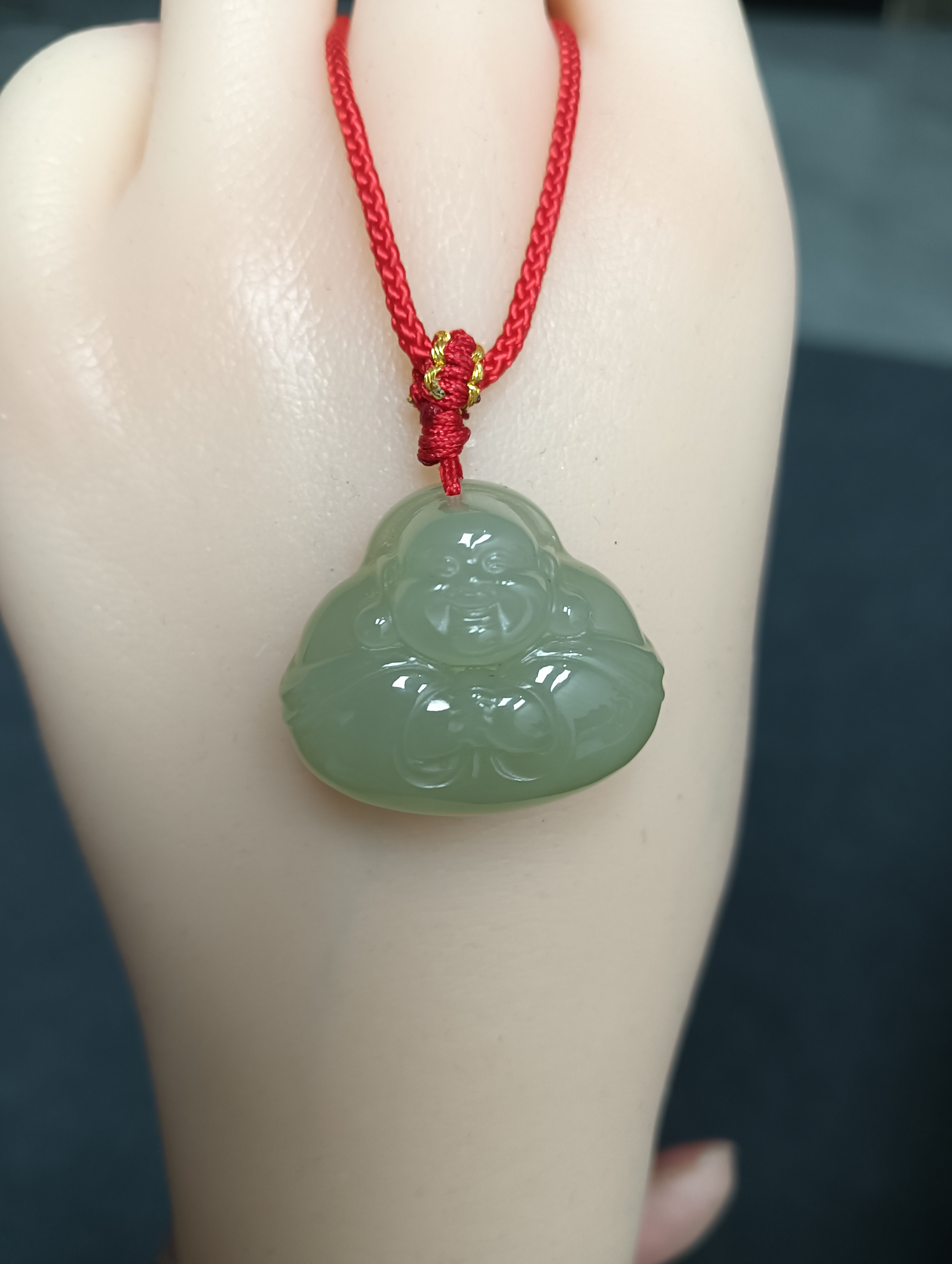 天然和田玉抱抱佛