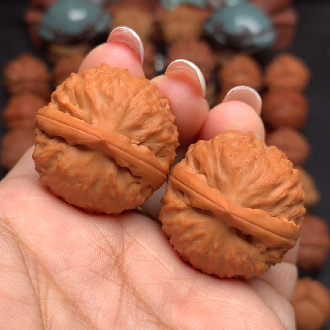 把件文玩核桃荔枝纹