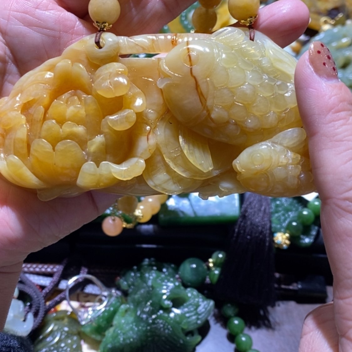 【闪购商品】岫玉毛衣链未镶嵌