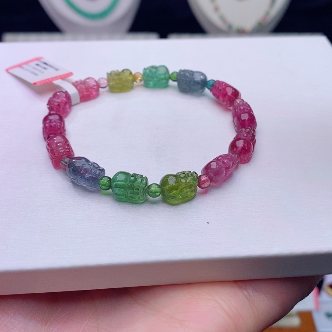 手链未镶嵌碧玺碧玺手链yy