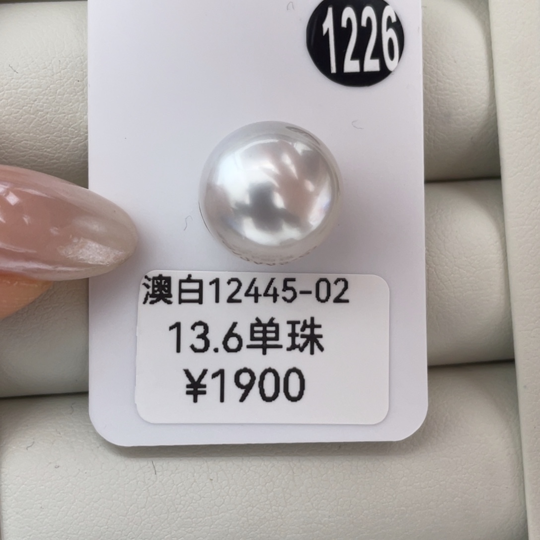 定制海水珍珠未镶嵌吊坠(不含链)澳白13.6mm