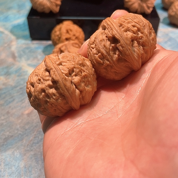 文玩核桃把件41蛟龙，点修