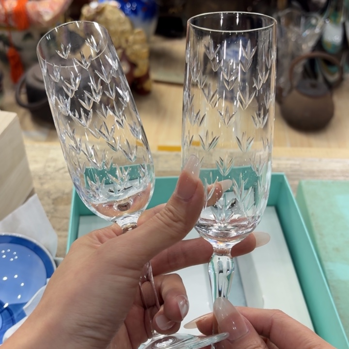 人造水晶古美术置物摆件