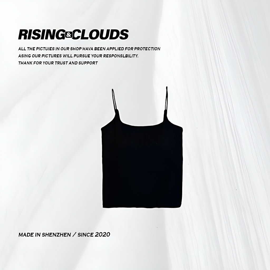 RISING&CLOUDS【莎莎】深圳无领西装内搭带胸垫美背吊带020086