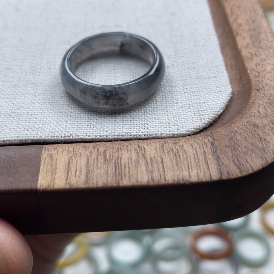 翡翠戒指未镶嵌3 号 港码 17