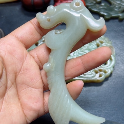 吊坠白玉菩提把件