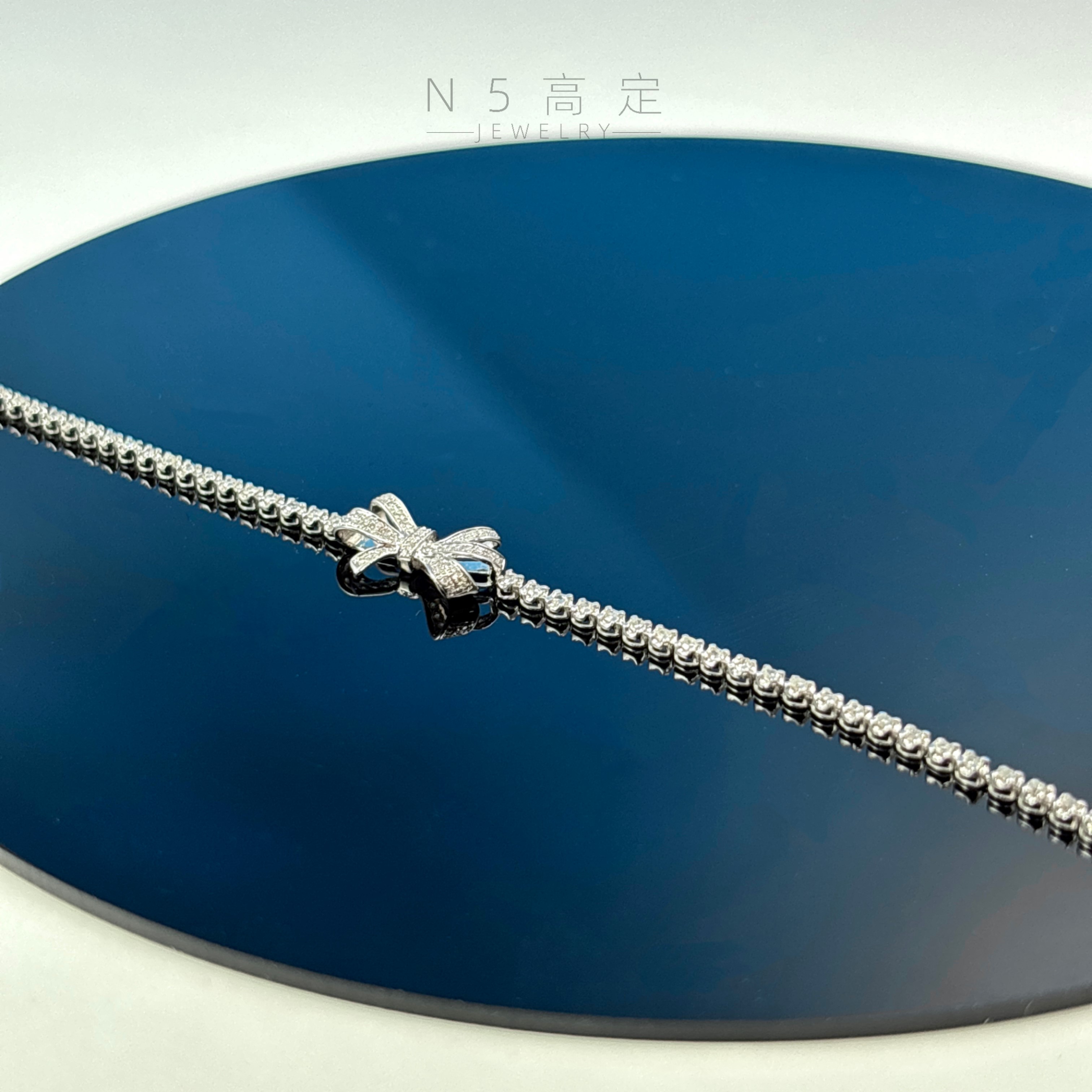 【N·5高定珠宝】 满钻蝴蝶结手链38好物节