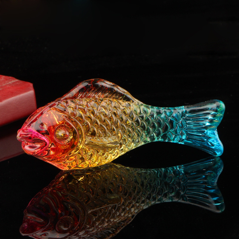 七彩年年有鱼工艺品摆件
