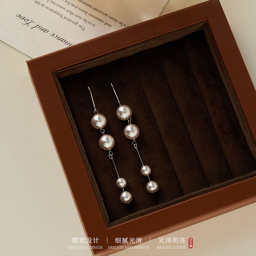 925银耳饰 耳环女流苏款原创设计甜美耳饰长款简约时髦小众百搭