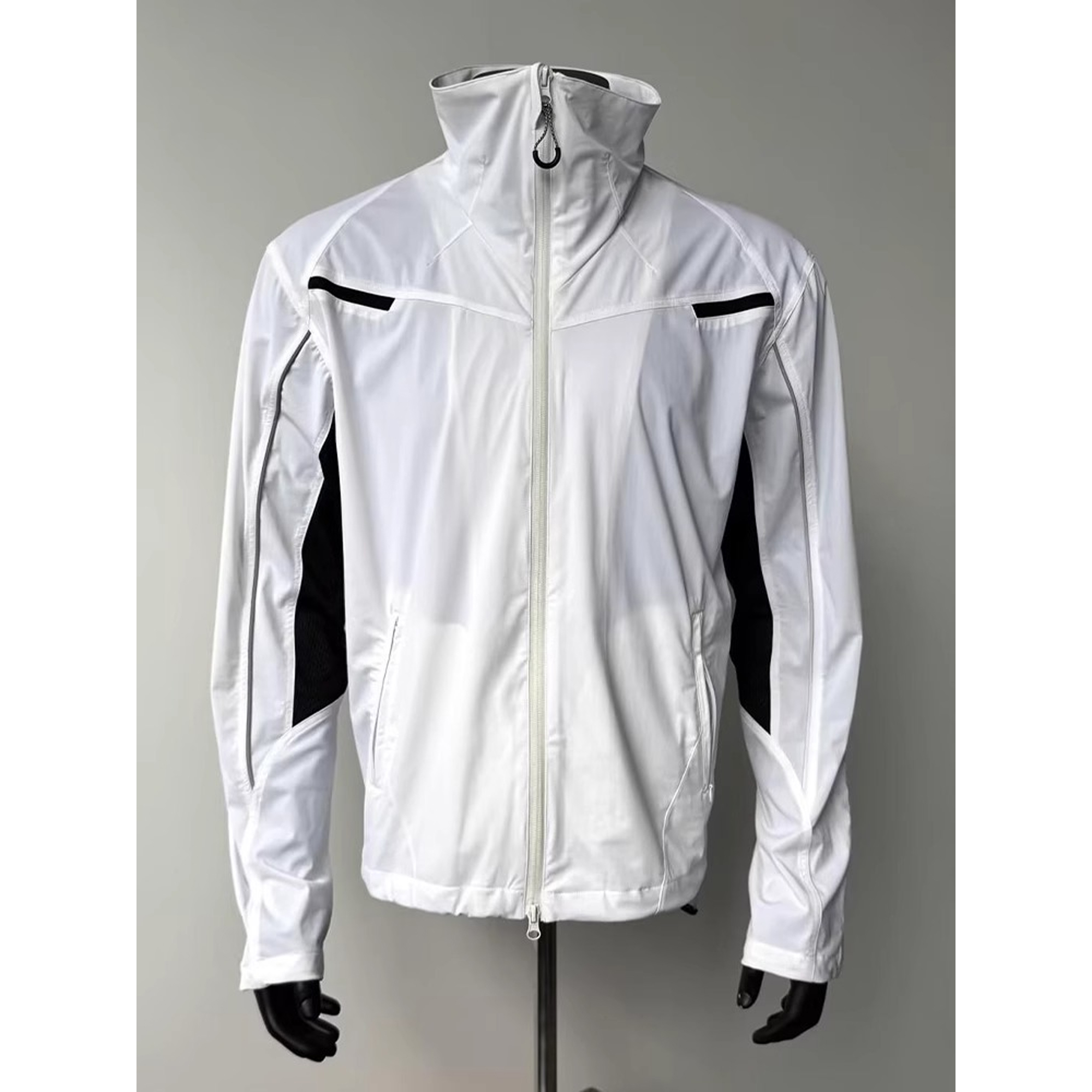 白色速干冰丝凉感防晒衣男夏季薄款高级感骑行服户外运动透气外套