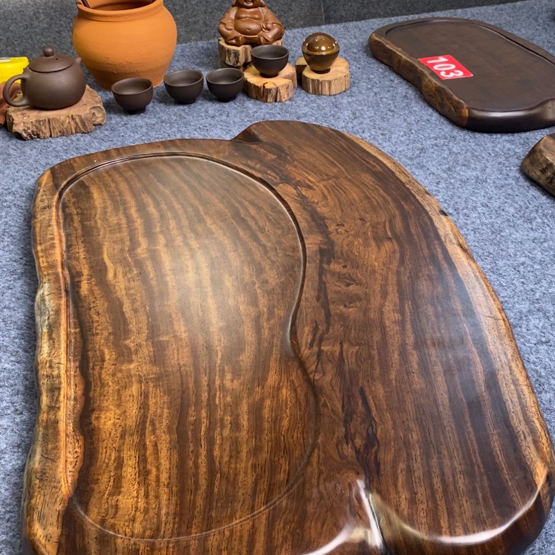 小***我非洲黑檀木随行实木茶盘