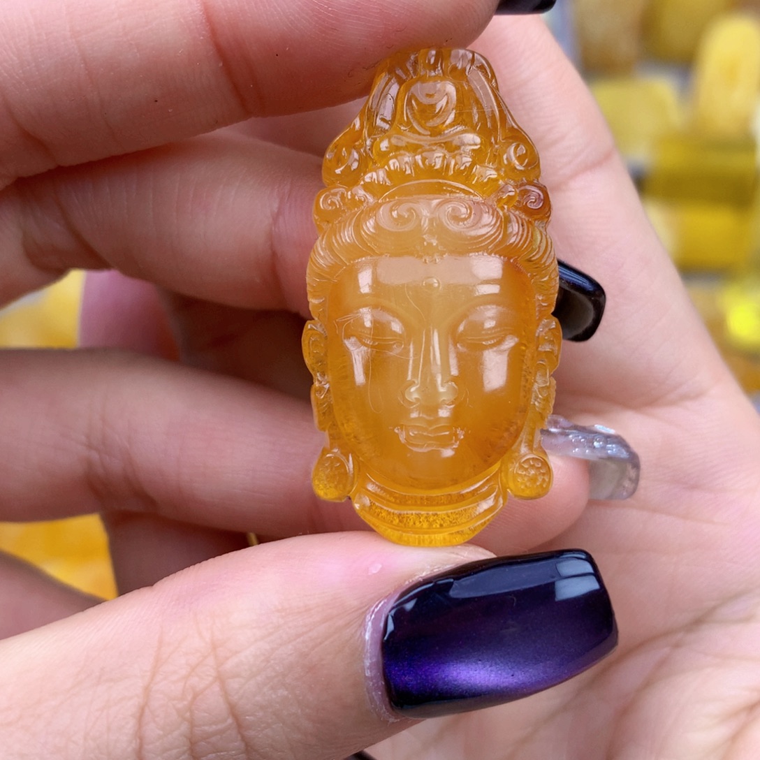 琥珀未镶嵌裸石38×20