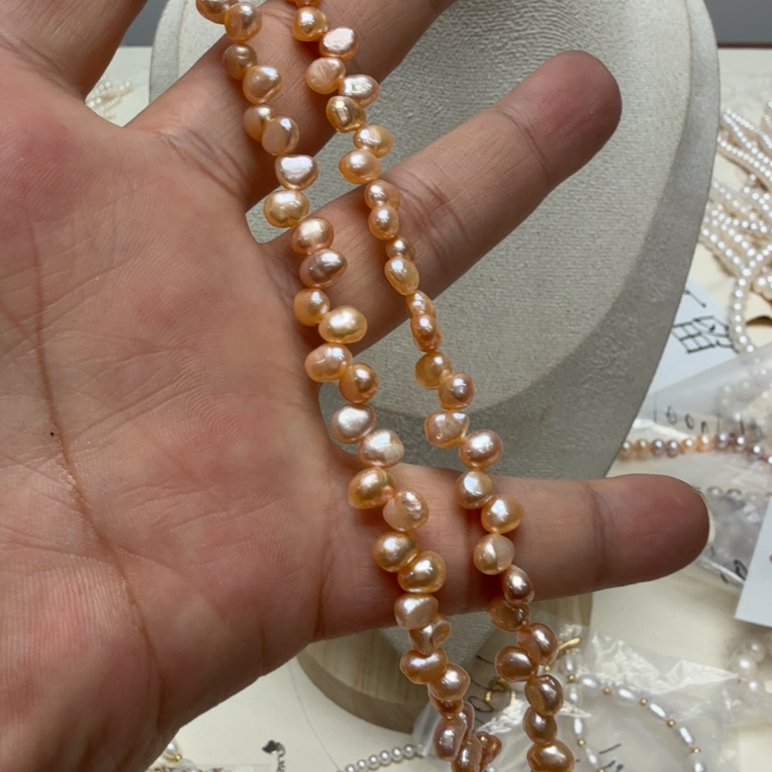淡水珍珠钛钢颈饰10035