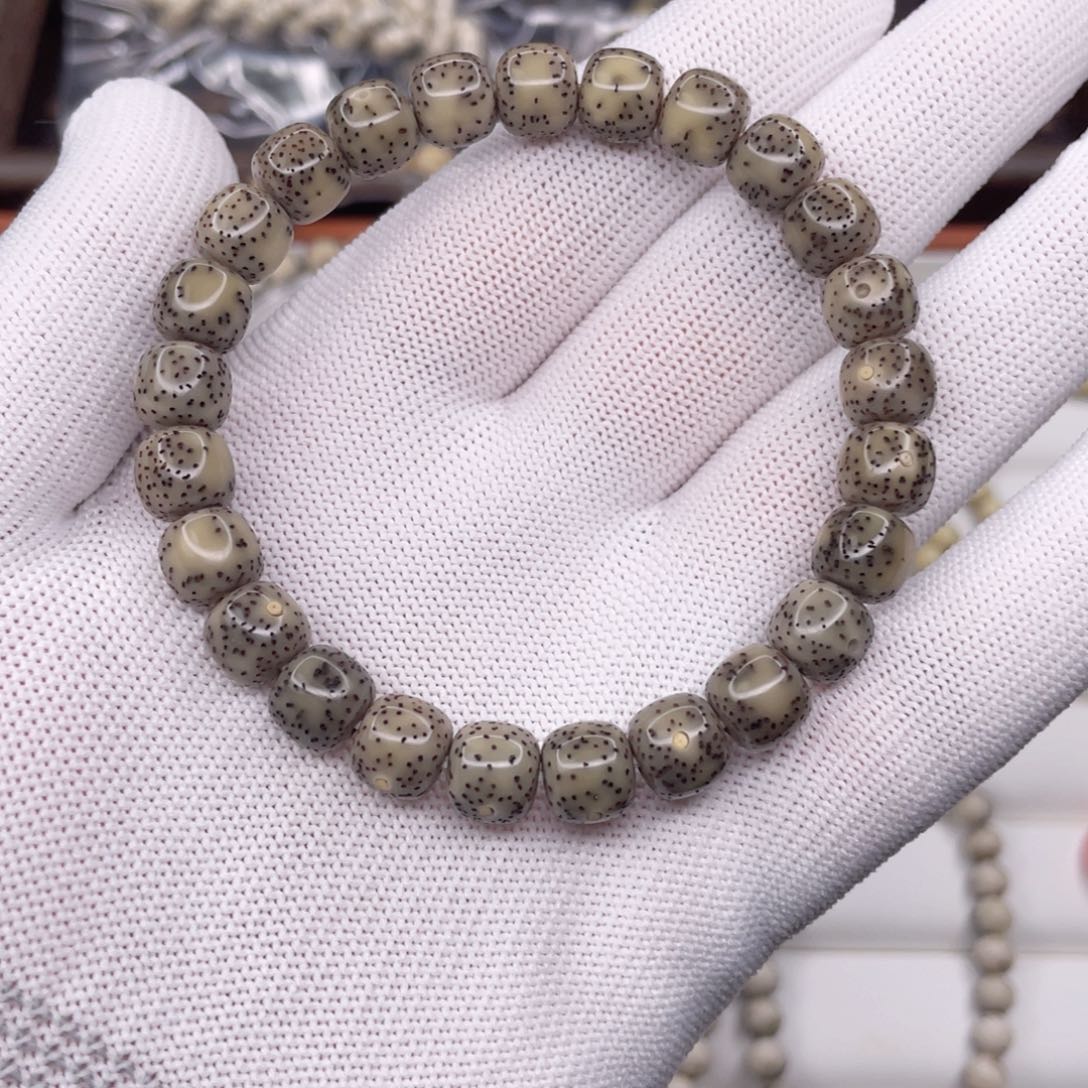 星月菩提手串黑冰侧留白9x8福利款