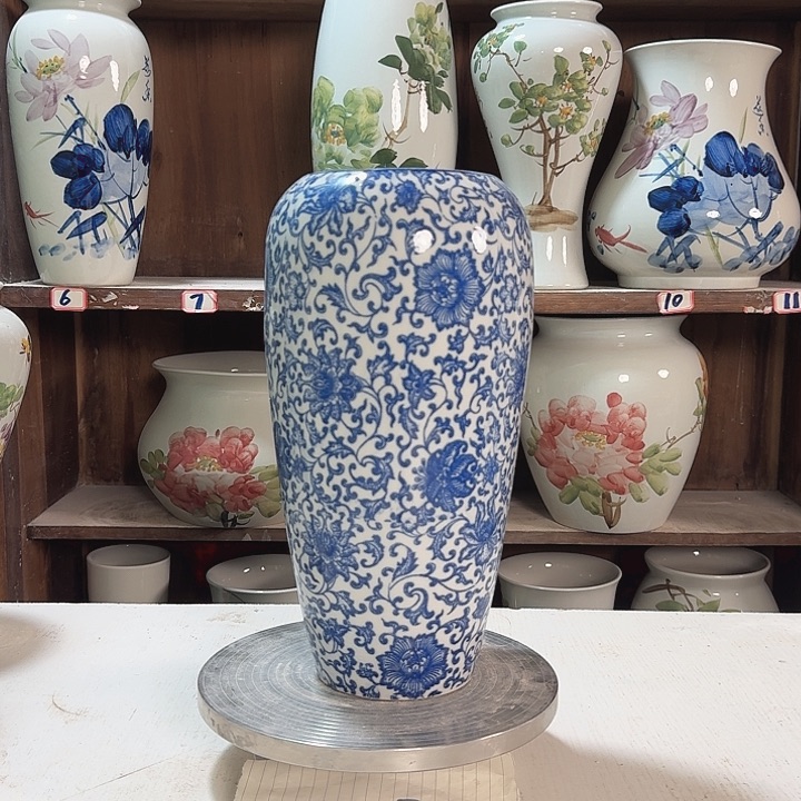 瓶大萝卜青花子连新款新款陶瓷