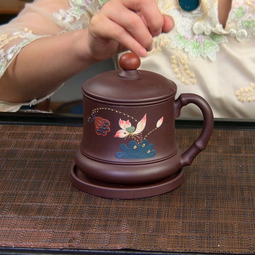 茶杯紫砂高货放漏