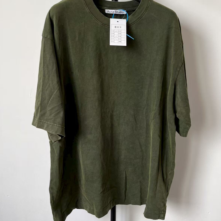 未使用 Acne studio 纯色圆领直筒短袖T恤 M码 01294