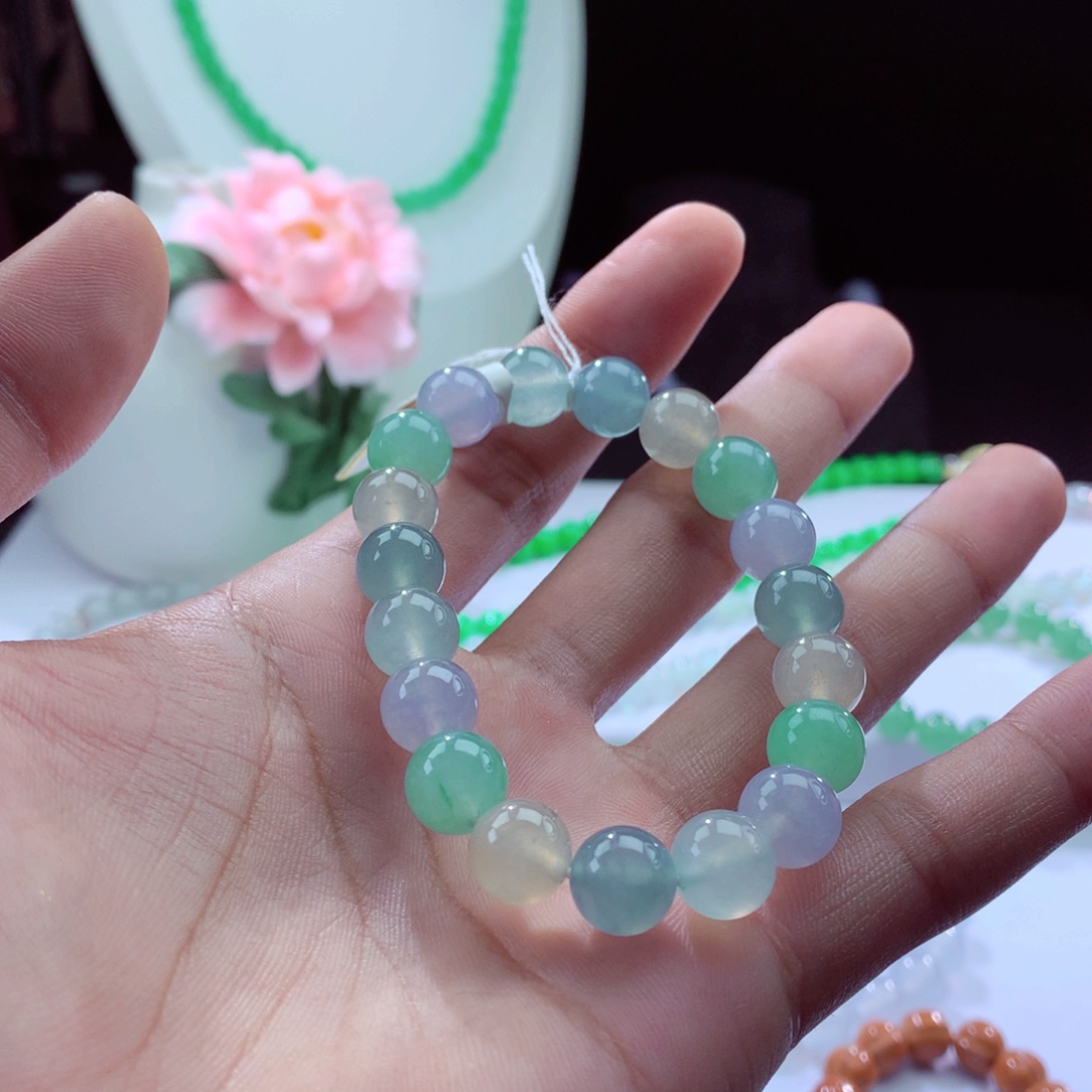 翡翠手链未镶嵌天然