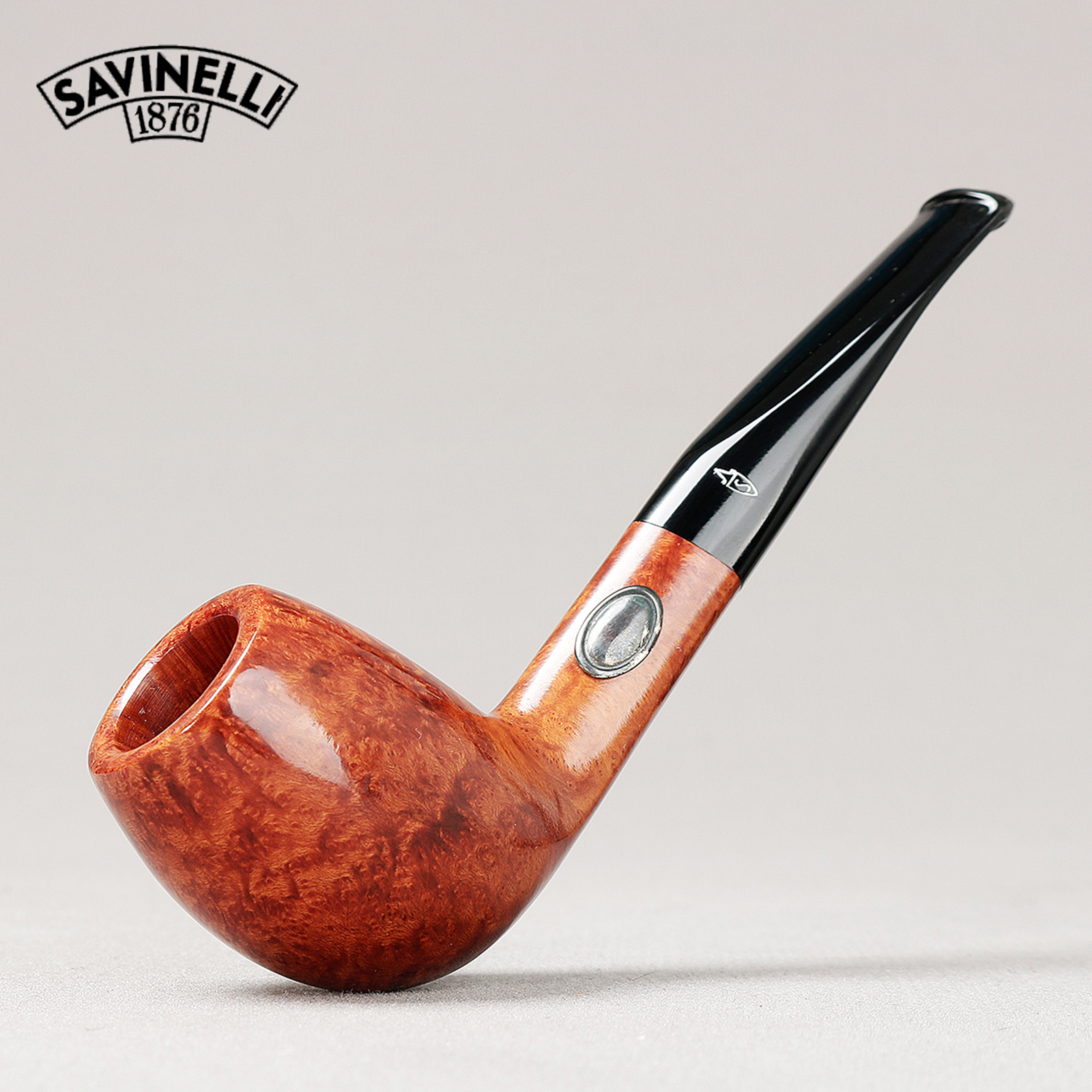 意大利沙芬SAVINELLI 20年前全新老斗 光面郁金香 6mm 石楠木烟斗