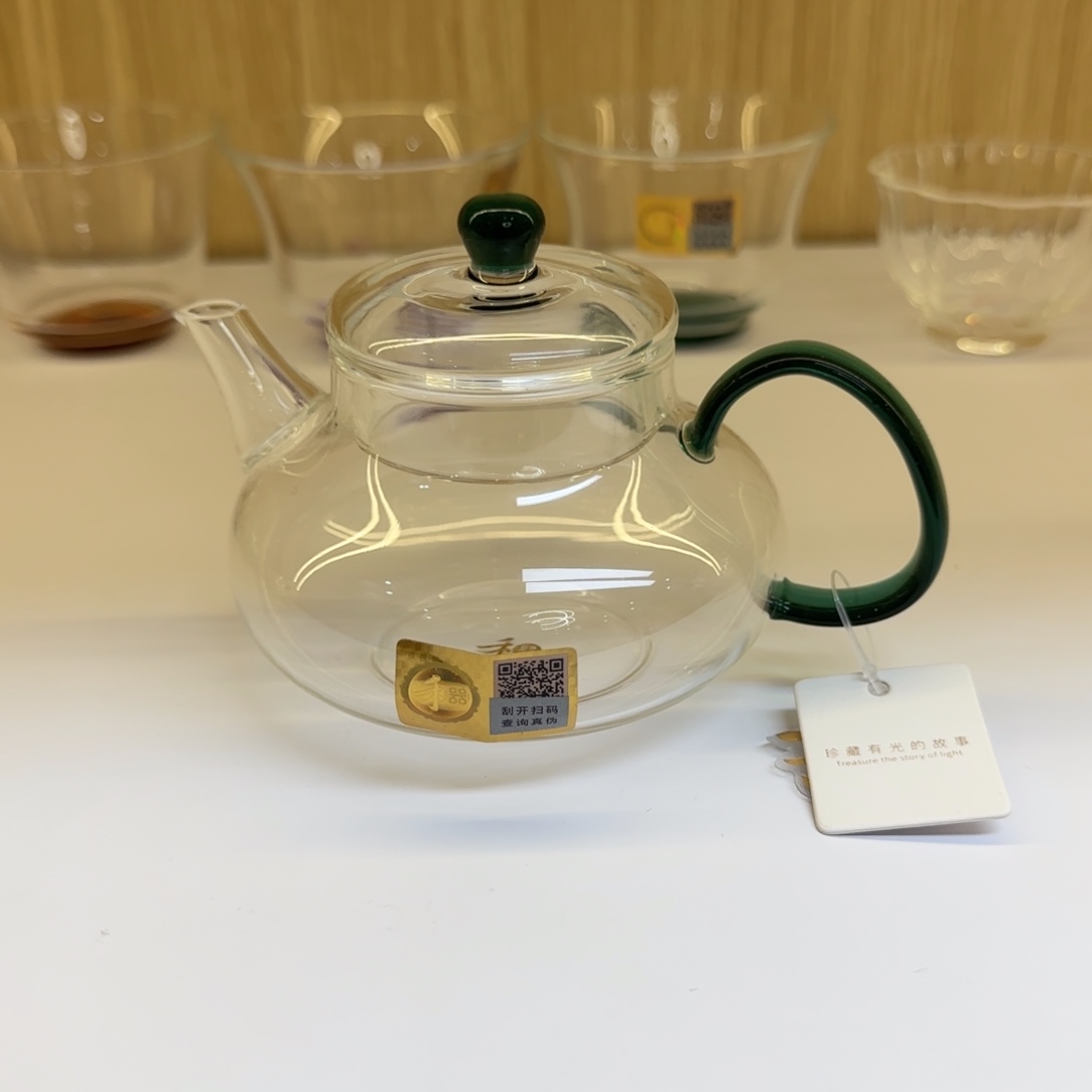 瑾玉壶墨绿色小泡壶