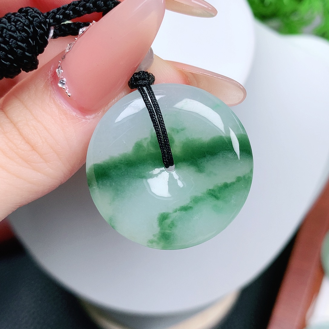 翡翠未镶嵌颈饰平安29-5.8