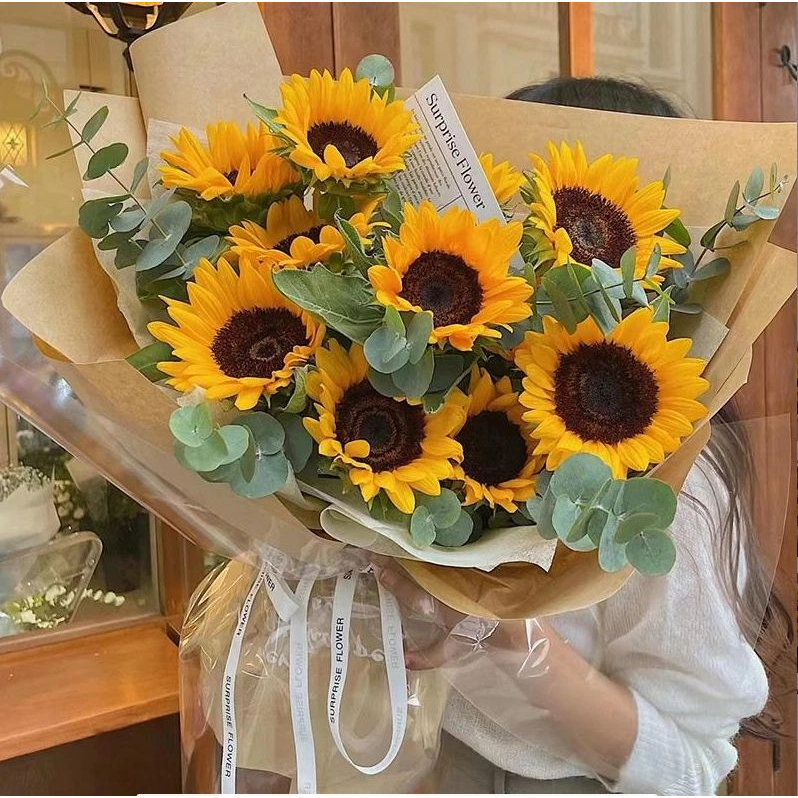 向日葵成品花束送学生送老公爱人全国同城速递配送上门毕业送老师