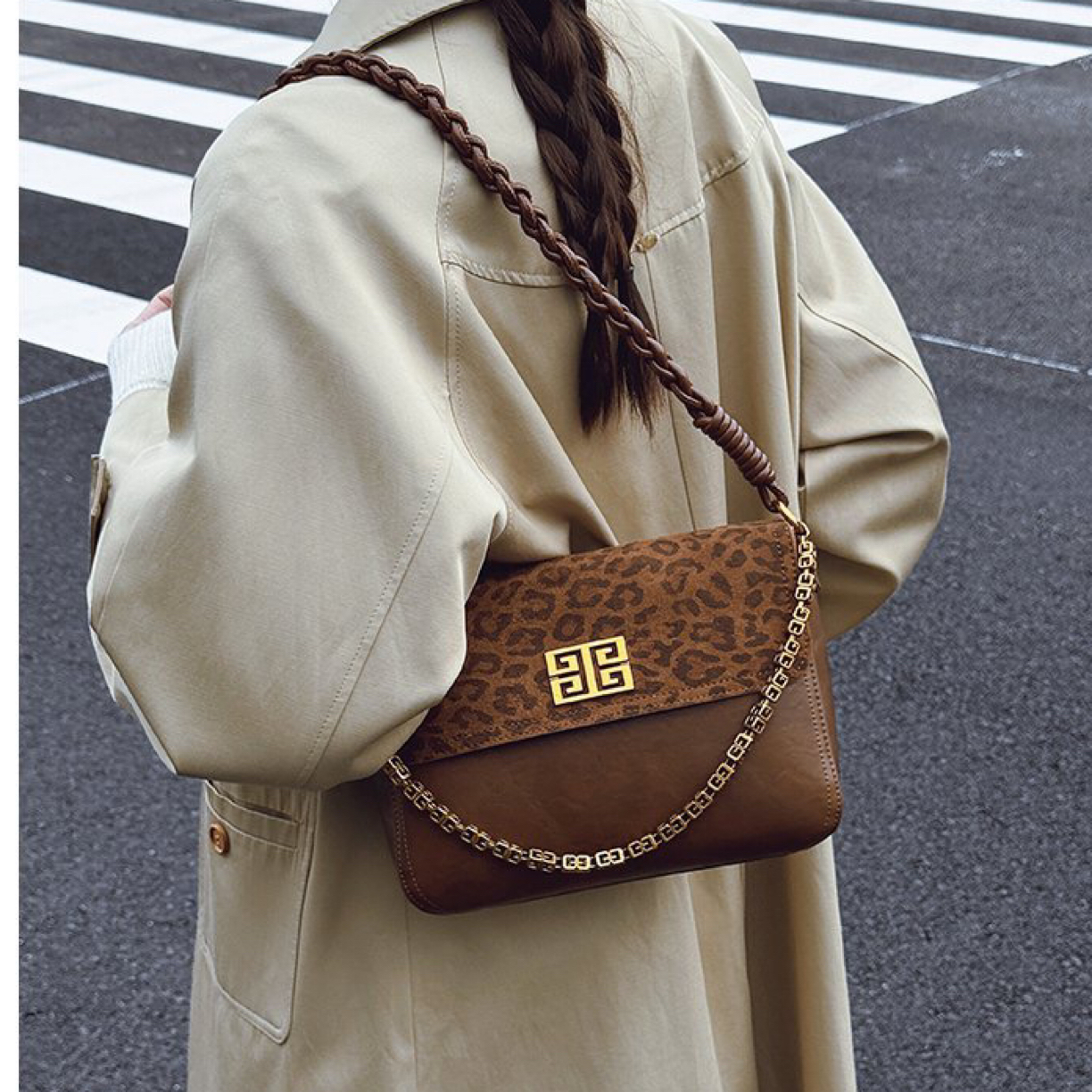 新款百搭复古磨砂单肩腋下高颜值质感韩版斜挎包KN