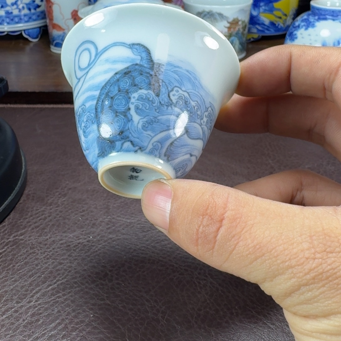 刘***斯瓷片当代景德镇陶瓷手绘茶具