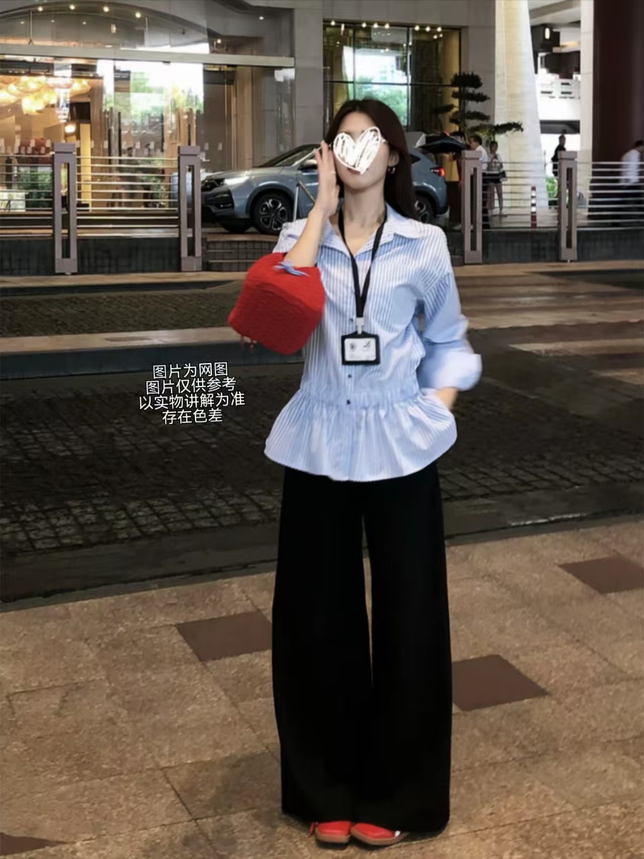 2025夏季新款大码女装韩系学院风polo领条纹收腰衬衫