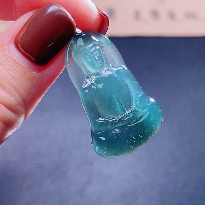 翡翠吊坠(不含链)银S925镶嵌