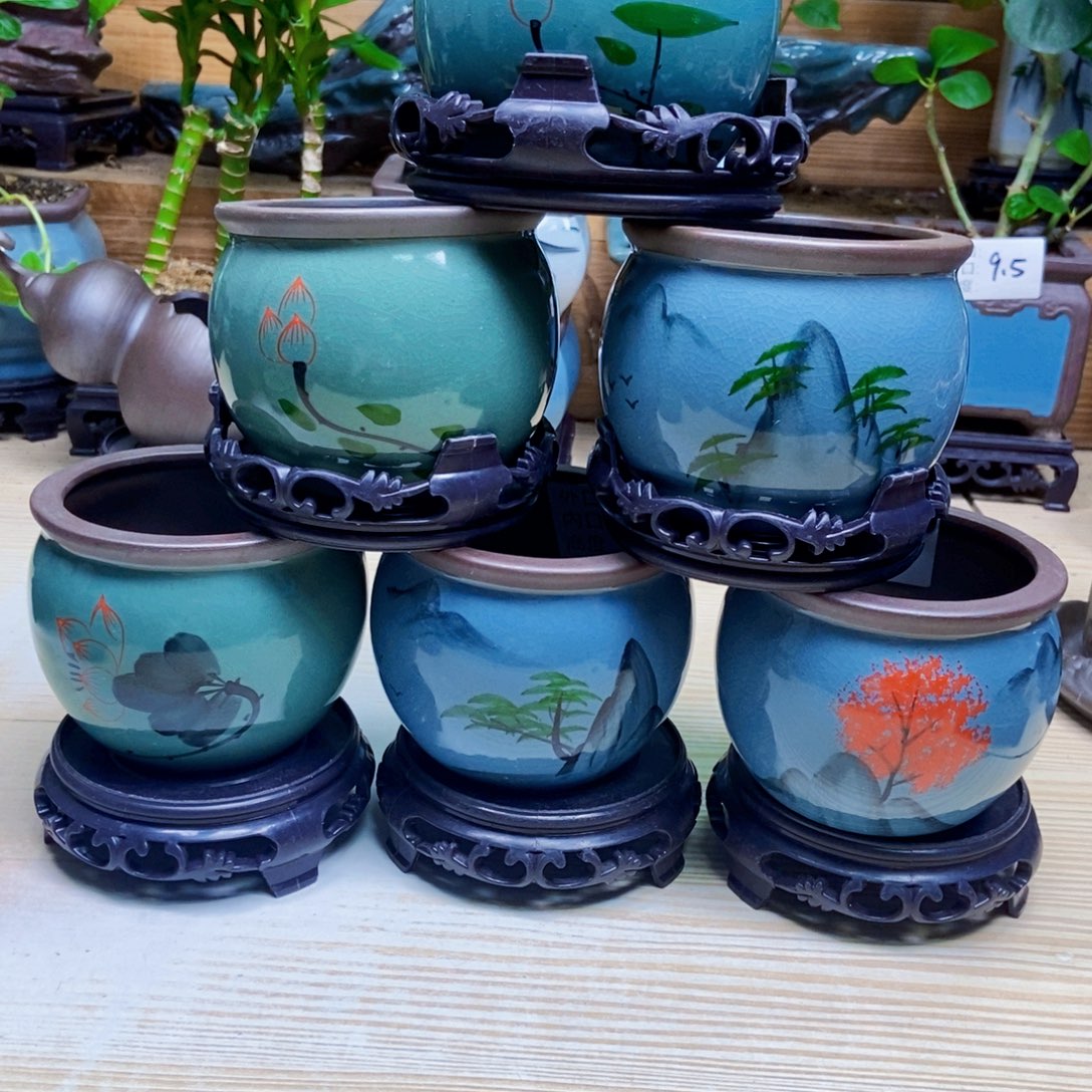 瓷片陶瓷花盆陶瓷艺术