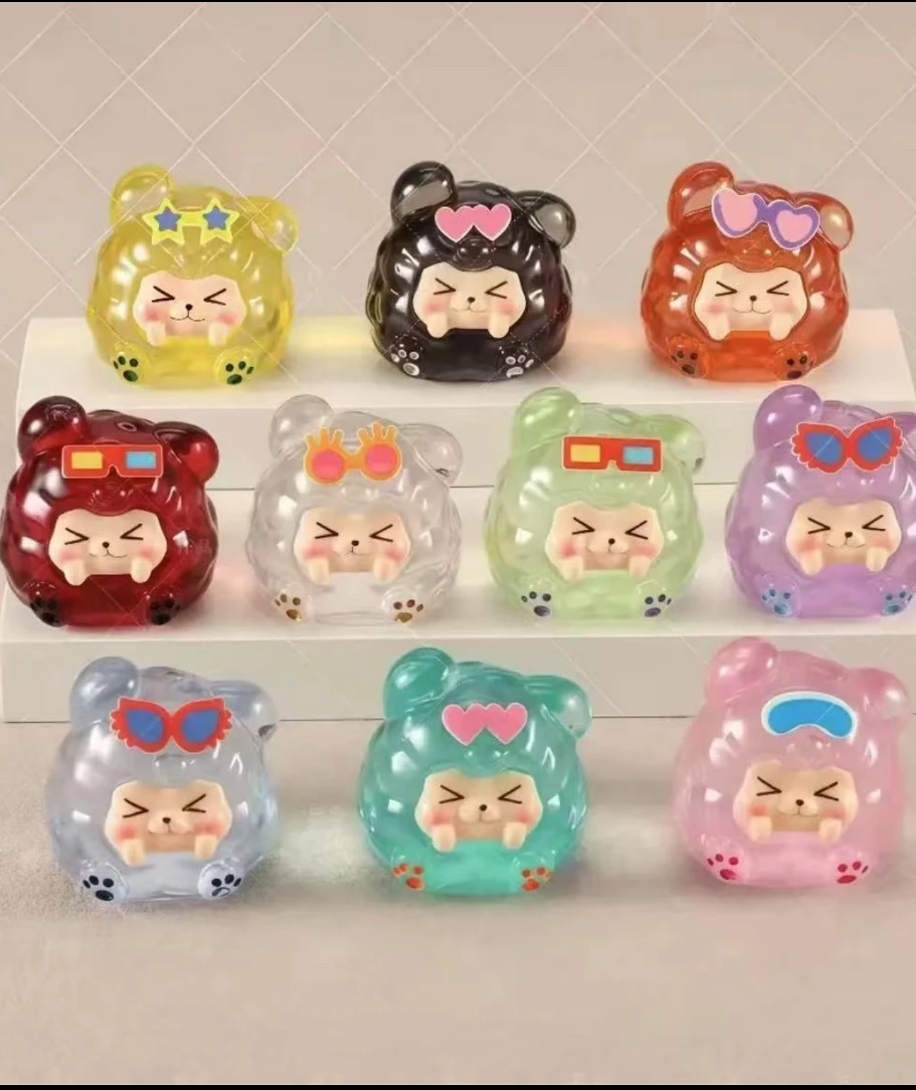 【九宫格】高透眼镜团手工摆件diy