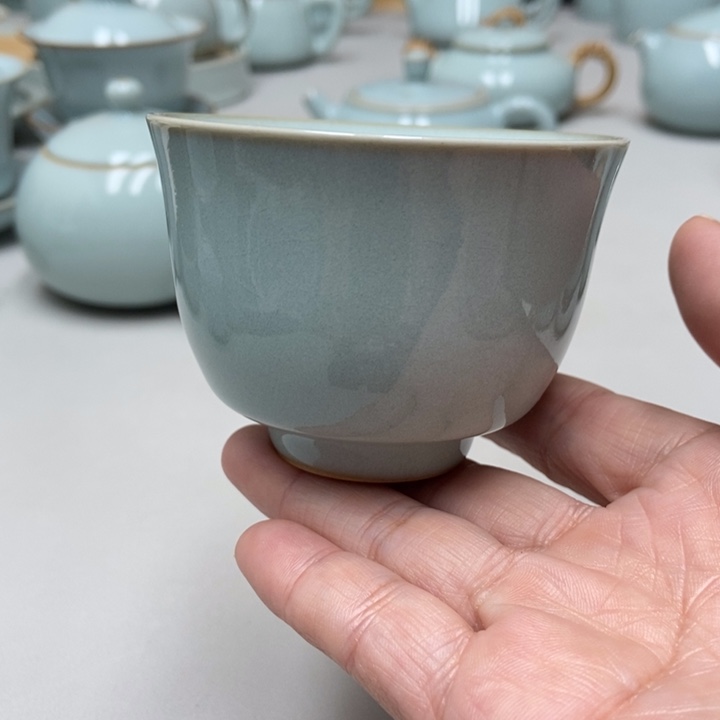 瓷赵琳元宝杯带礼盒