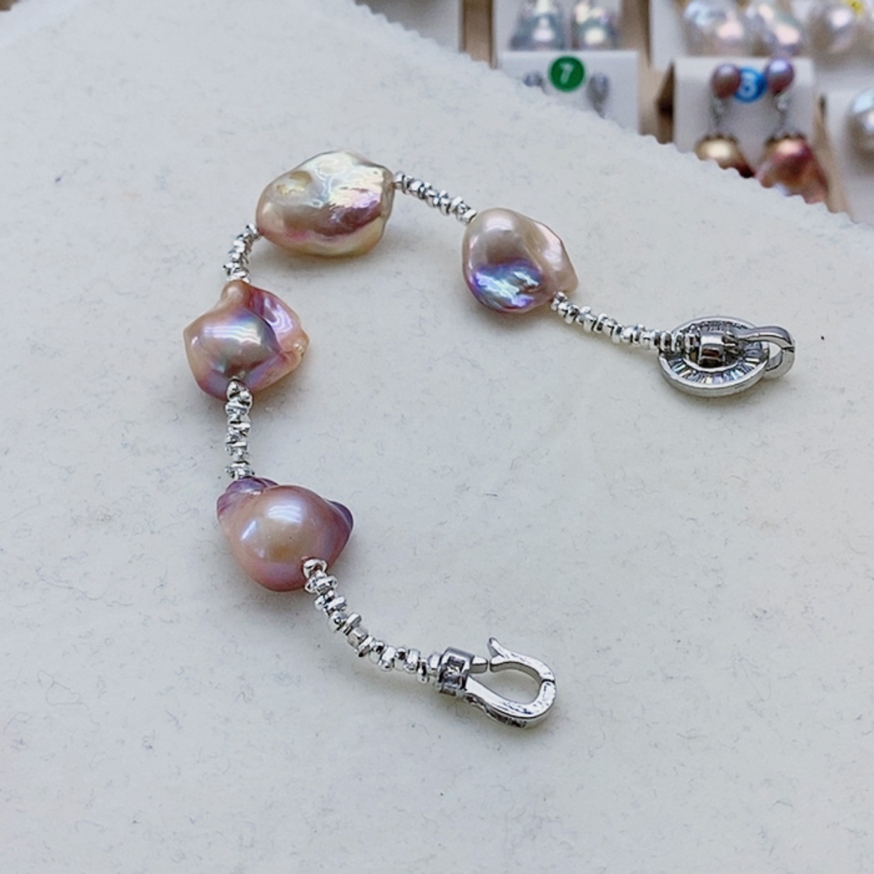 【闪购商品】淡水珍珠耳饰9K金镶嵌