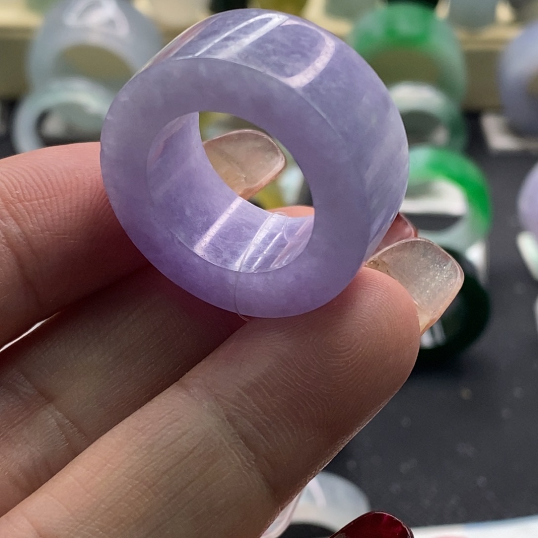 定制翡翠未镶嵌翡翠戒指14-20