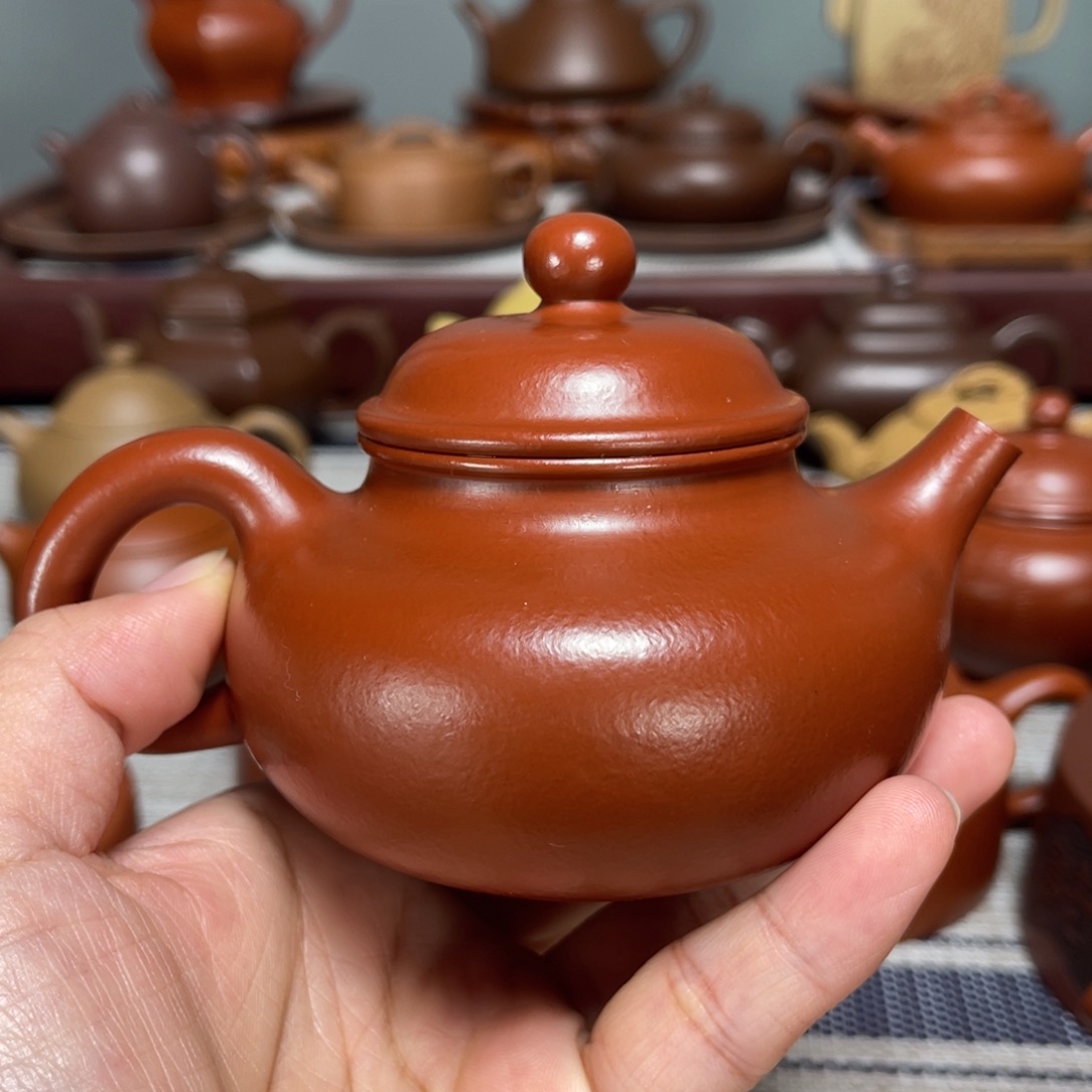 烟***畔紫砂茶壶全手工大红袍容天175cc