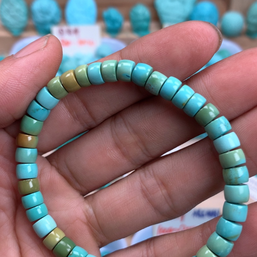 【闪购商品】绿松石直切手串未镶嵌