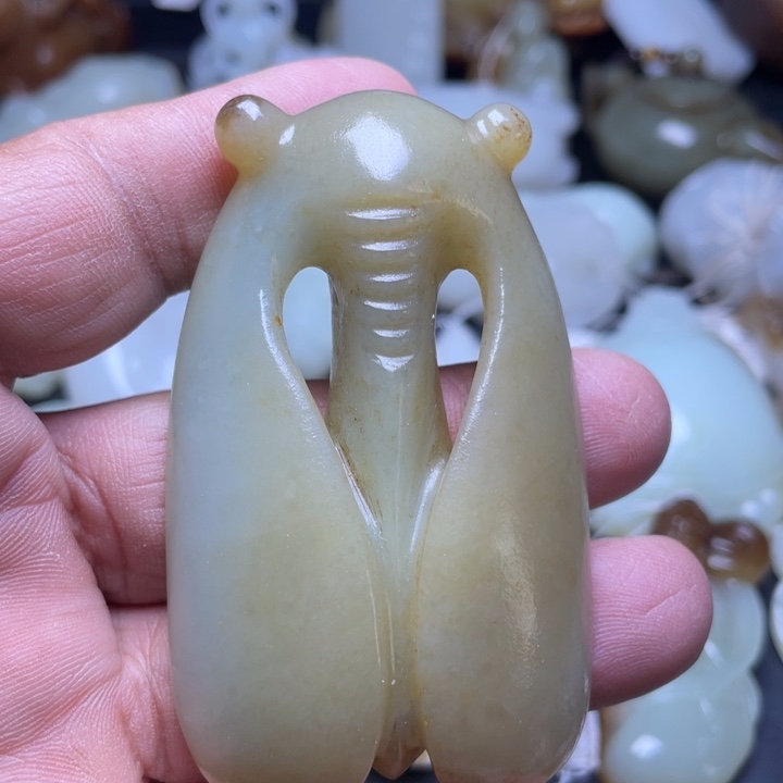 和田玉吊坠(不含链)未镶嵌