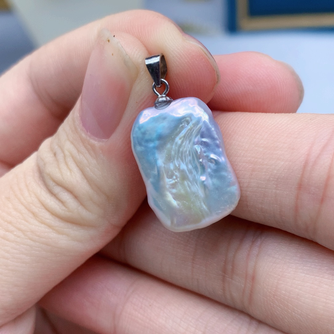 淡水珍珠颈饰银S925镶嵌