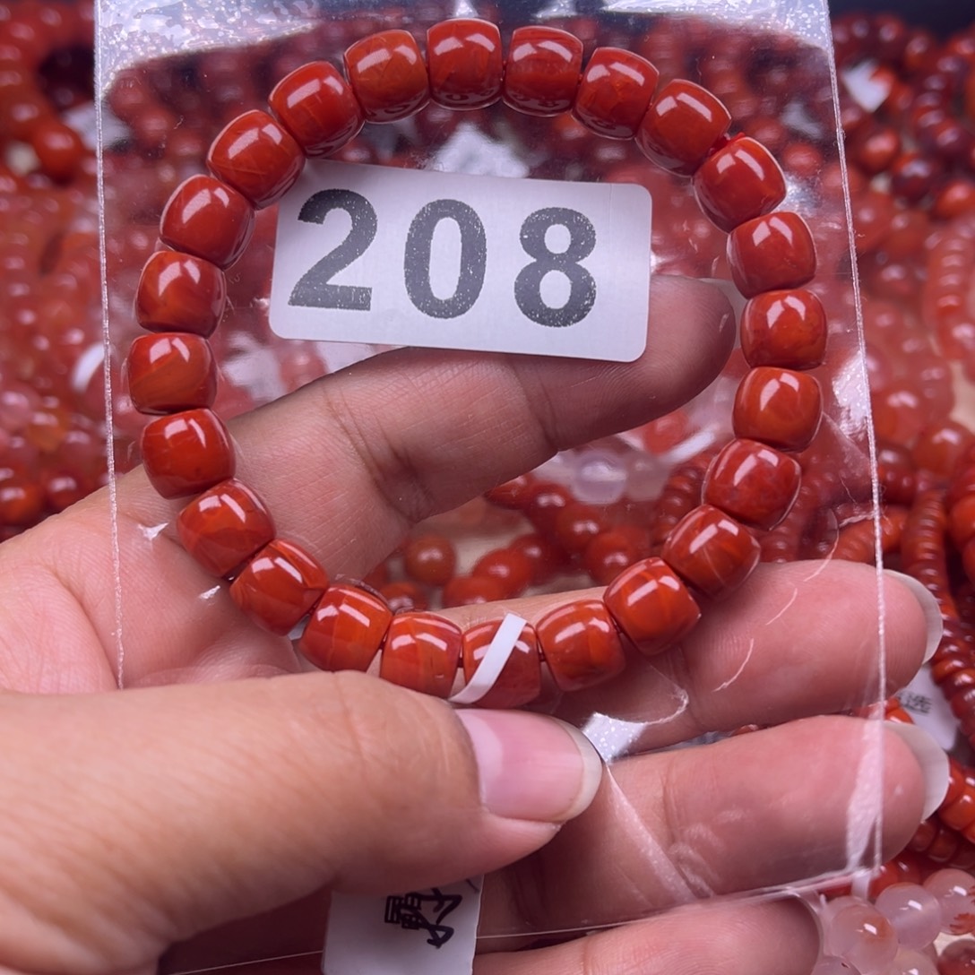 天***情南红玛瑙未镶嵌手链