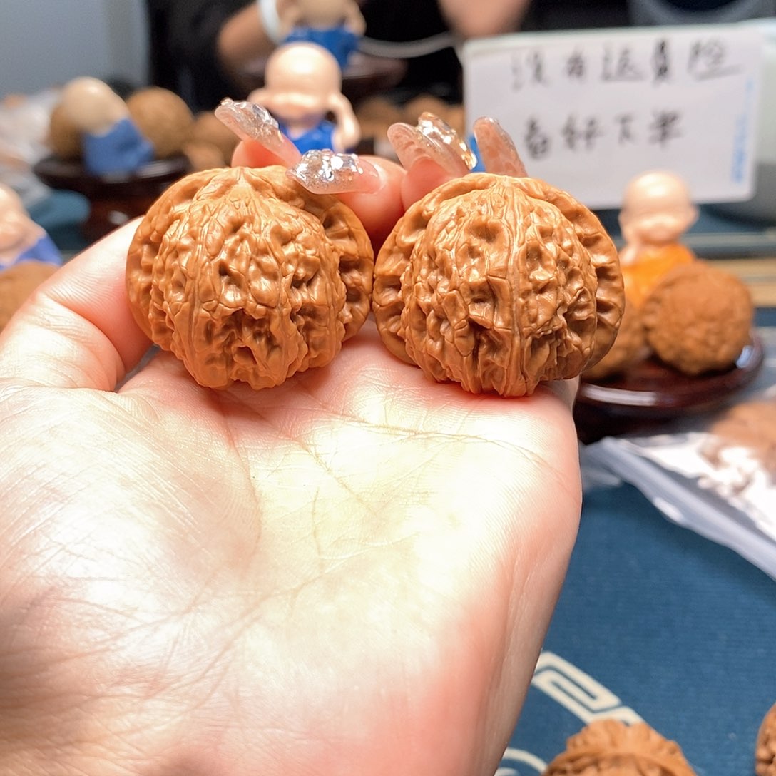 文玩核桃把件球白39