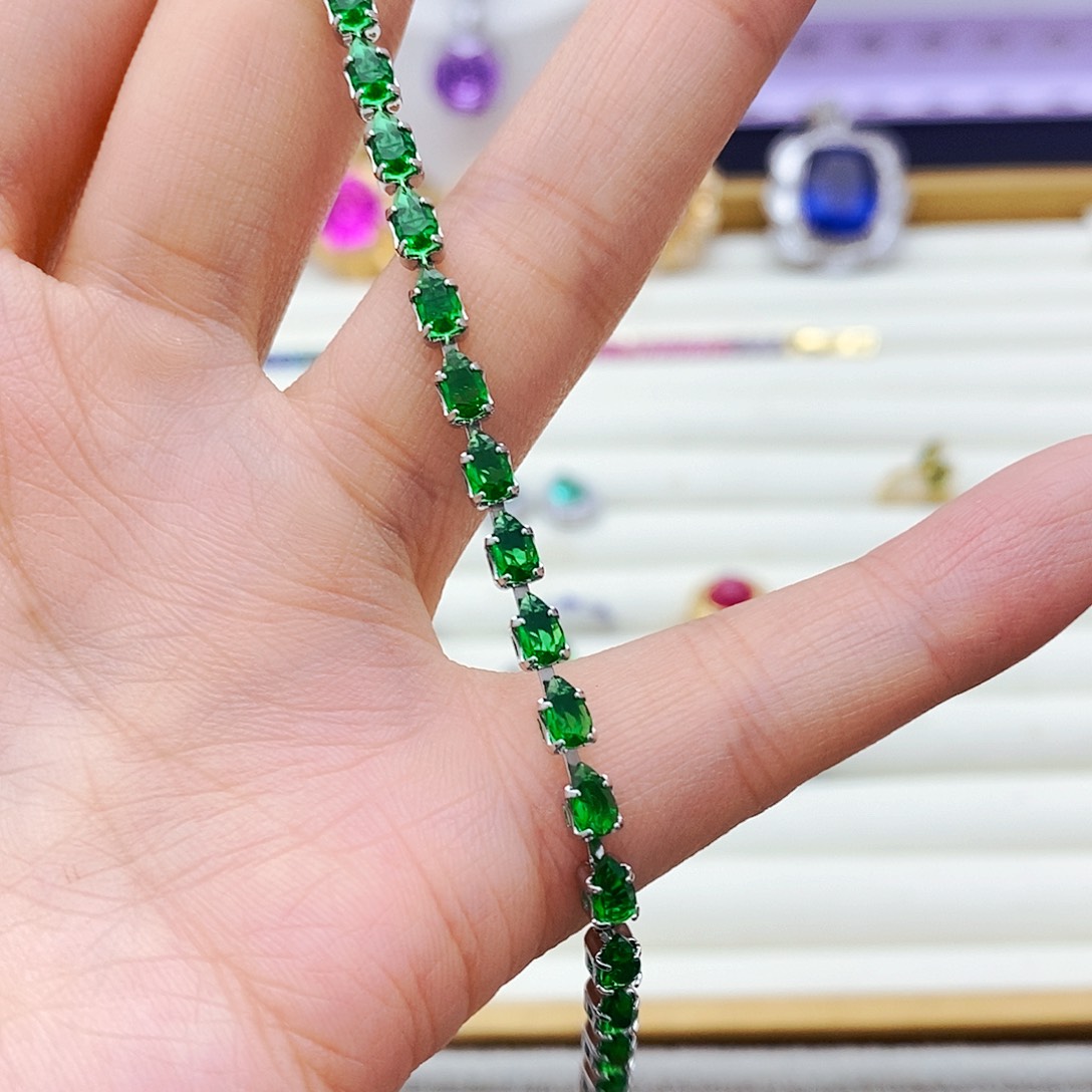 未镶嵌手链祖母绿