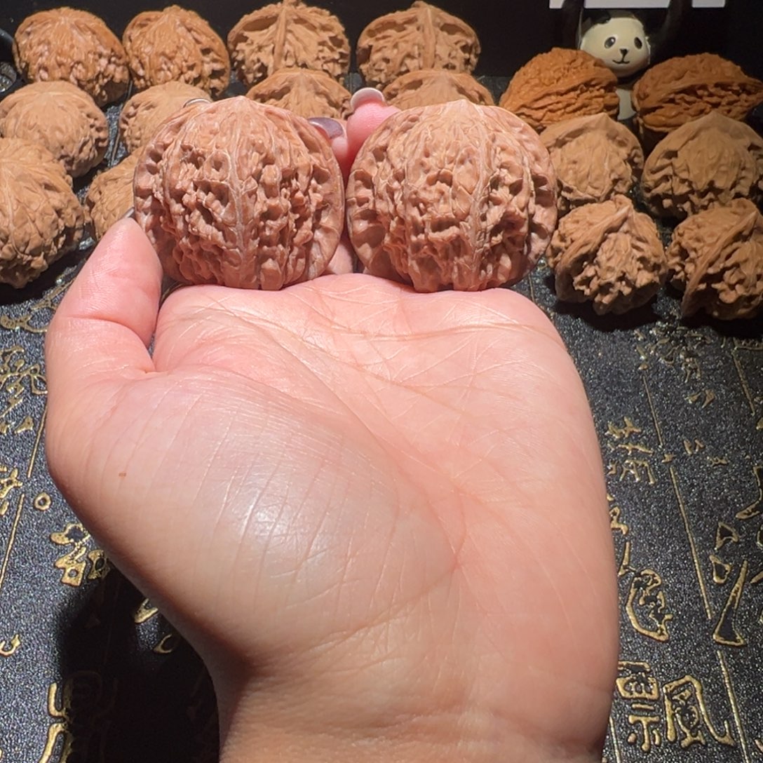 把件桃核磨盘39手把件